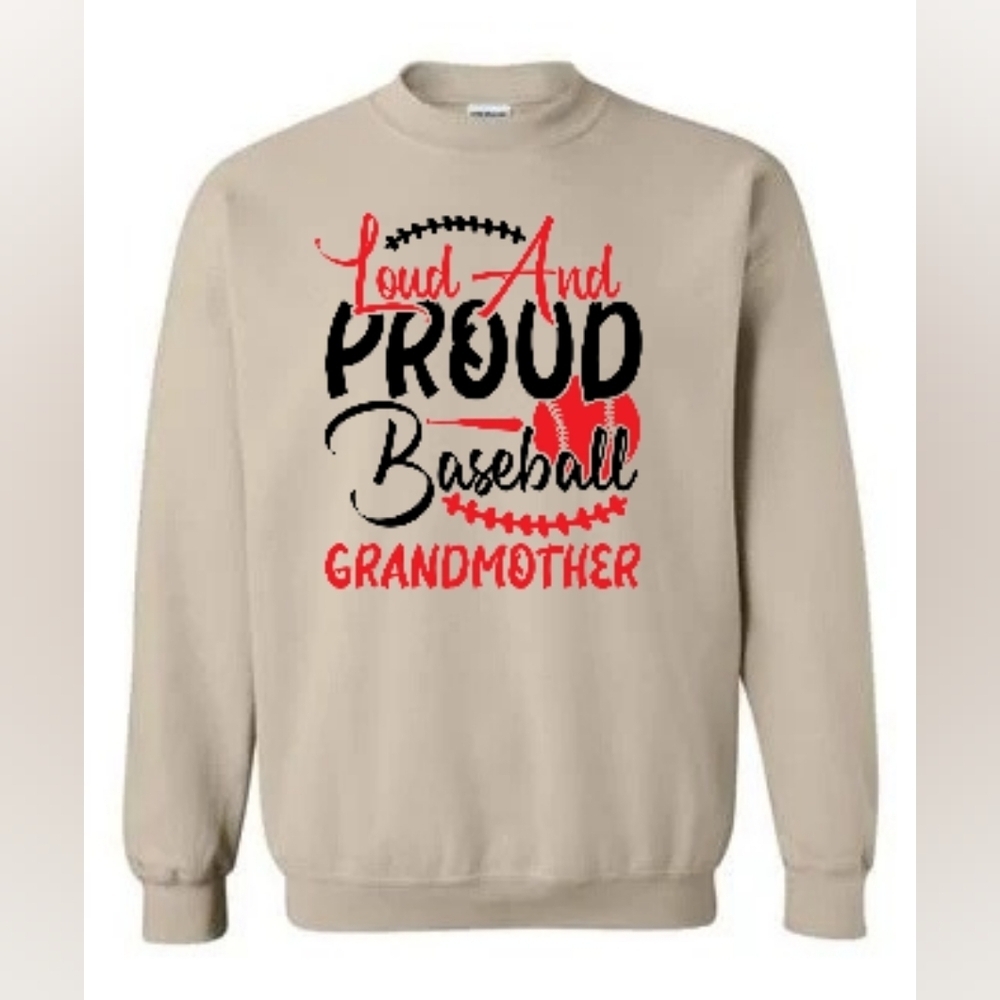 NWTs, Gildan Baseball grandma Sweatshirt We